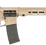 159406 Maxim Defense MXM49735 MD15 L 5.56x45mm NATO 30+1 16" Fluted Barrel, FDE Rec/M-LOK Handguard, Black Magpul Furniture, SL-K Stock, MBUS Sights, Blackout Defense Flat Trigger