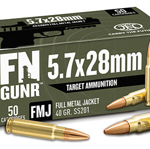 FN 10700032 GUNR  5.7x28mm 40 gr Full Metal Jacket 50 Per Box/ 10 Case