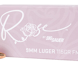Sig Sauer E9MMB1ROSE50 Rose  9mm Luger 115 gr Full Metal Jacket 50 Per Box/ 20 Case
