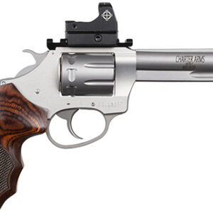 Charter Arms Target Pathfinder .22 LR revolver 4.2 in barrel rosewood grip Picatinny rail