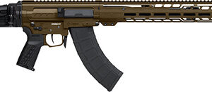 CMMG DISSENT MK47 7.62x39mm 16.1in Cerakote Midnight Bronze modern sporting rifle side view