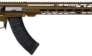 CMMG DISSENT MK47 7.62 x 39mm pistol with side-folding black stock and M-LOK handguard
