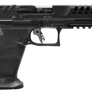 Walther PDP Match 9mm 5-inch polymer frame pistol in black with optics-ready slide