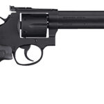 161030 SAR USA SARSR38BL6 SAR SR 38 Special/357 Mag 6 Shot, 6" Black Steel Barrel, Cylinder & Frame w/Black Finger Groove Grip, Drop Safety/Hammer Block Safety, Exposed Hammer