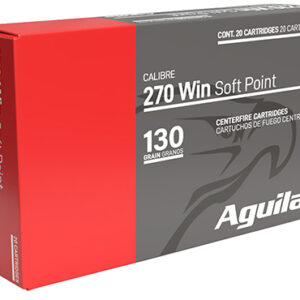 Aguila 8053AG   270 Win 130 gr InterLock Boat Tail Soft Point 20 Per Box/ 10 Case