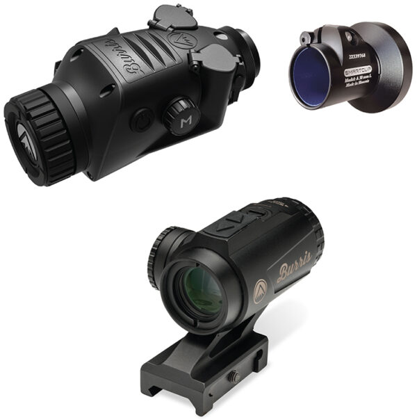 161929 Burris 300675 BTC 35 V2 - A Thermal Clip On/Handheld/Mountable Matte Black 1-4x35mm Multi Reticle 400x300, 50Hz Resolution Zoom 1x/2x/4x, Includes SS#120623