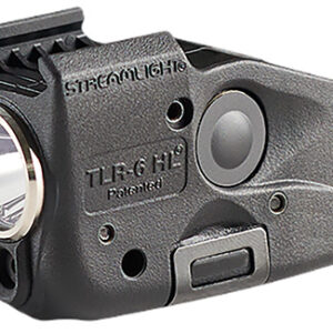 Streamlight 69340 TLR-6 HL Gun Light  Black 300 Lumens White LED/Red Laser Glock 42/43/43X/48