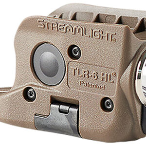 Streamlight 69341 TLR-6 HL Gun Light  Flat Dark Earth 300 Lumens White LED/Red Laser Glock 42/43/43X/48