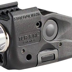 Streamlight 69343 TLR-6 HL Gun Light  Black 300 Lumens White LED/Red Laser Glock Gen 3/4/5