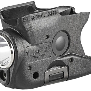 Streamlight 69342 TLR-6 HL Gun Light  Black 300 Lumens White LED/Red Laser Smith & Wesson M&P Shield