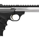 162632 Browning 051589490 Buck Mark Contour SR 22 LR 10+1 5.63" 5.90" Stainless Steel Threaded Barrel, Stainless Serrated Slide, Aluminum Frame, Picatinny Rail, Black URX Grip