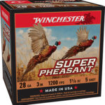 163268 Winchester Ammo X283PH5 Super Pheasant 28 Gauge 3" 1 1/8 oz 5 Shot 25 Per Box/ 10 Case