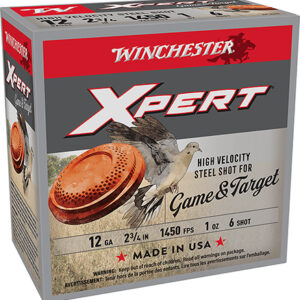 Winchester Ammo WE12GTHV6 Xpert High Velocity 12 Gauge 2.75" 1 oz 6 Shot 25 Per Box/ 10 Case