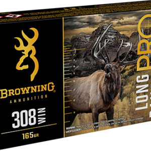 Browning Ammo B192503082 Long Range Pro  308 Win 165 gr 20 Per Box/ 10 Case