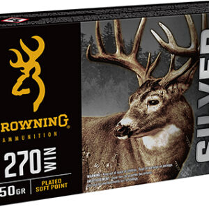 Browning Ammo B192602701  Silver 270 Win 150 gr 20 Per Box/ 10 Case