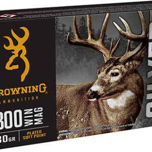 Browning Ammo B192603001  Silver 300 Win Mag 180 gr 20 Per Box/ 10 Case