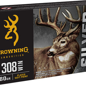 Browning Ammo B192603081  Silver 308 Win 180 gr 20 Per Box/ 10 Case