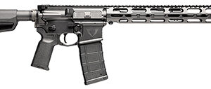 VKTR VK1 5.56 NATO 16.1 in AR-style rifle in black with Magpul stock
