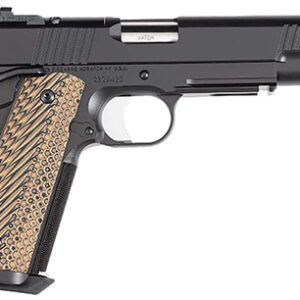 Dan Wesson 01796 Specialist  Full Size Frame 9mm Luger 10+1 5" Stainless Match Grade Barrel, Black Duty Optics Ready/Serrated Steel Slide, Black Duty Steel Frame w/Picatinny Rail, Black/Brown G10 Grip