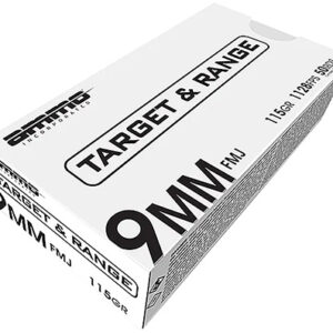 Ammo Inc 9115FMJTR50   9mm 115 gr Full Metal Jacket 50 Per Box/ 20 Case
