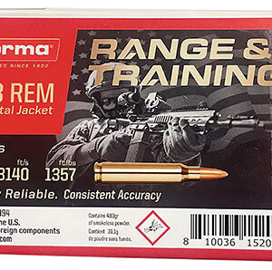 Norma Ammunition 701205994   223 Rem 62 gr Full Metal Jacket 20 Per Box/ 10 Case