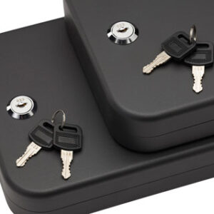 SnapSafe 75211 Lock Box Keyed Alike XL Key Entry Black Steel Fireproof- Yes 2 Pack
