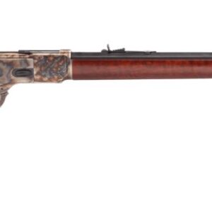 Taylors and Company 1873 lever action rifle with 24.25-inch octagonal barrel and walnut stock