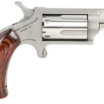 18877 North American Arms 22MGBG Mini-Revolver 22 WMR 5 Shot 1.63" Barrel, Stainless Steel Barrel/Cylinder/Frame, Exclusive Wood Boot Grip