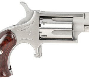 North American Arms 22LRGBG Mini-Revolver  22 LR 5 rd 1.13" Barrel, Stainless Steel Barrel/Cylinder/Frame, Exclusive Wood Boot Grip