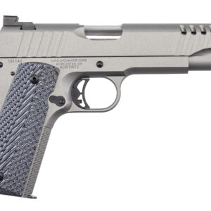Auto-Ordnance 1911 A1 .45 ACP 5-inch Savage Silver Cerakote with gray G10 grips