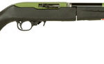 19847 Ruger 21155 10/22 Takedown Lite 22 LR 10+1 16.12" Barrel w/Green Aluminum Sleeve, Threaded Muzzle, Ruger Modular Stock System, Cross-Bolt Manual Safety