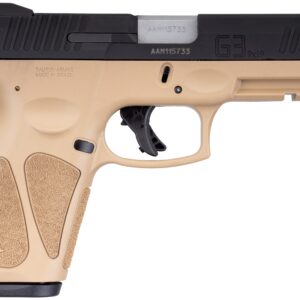 Taurus G3 9mm pistol tan polymer frame black Tenifer slide 4 inch barrel