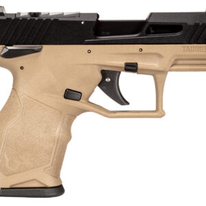 Taurus TX22 Compact .22 LR FDE with black controls, optic-ready compact pistol