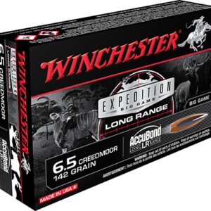 Winchester Ammo S65LR Expedition Big Game Long Range 6.5 Creedmoor 142 gr Nosler AccuBond Long Range 20 Per Box/ 10 Case