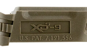 Springfield Armory XDS5901MFDE Backstrap Sleeve  made of Polymer with Flat Dark Earth Finish & 1 Piece Design for 9mm Luger Springfield XD-S with #1 Backstrap & 3.30" Barrel