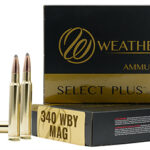 24427 Weatherby B340225TTSX Select Plus 340 Wthby Mag 225 gr Barnes Tipped TSX Lead Free 20 Per Box/ 10 Case