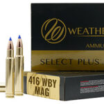 24428 Weatherby B416350TTSX Select Plus 416 Wthby Mag 350 gr Barnes Tipped TSX Lead Free 20 Per Box/ 10 Case