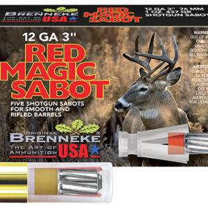 Brenneke SL123RMS Red Magic  12 Gauge 3" 1 oz Sabot Slug Shot 5 Per Box/ 50 Case