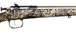 25665 Crickett KSA2166 Youth 22 LR 1rd Capacity, 16.12" Stainless Steel Barrel, Fixed Front/Adjustable Rear Peep Sights, Mossy Oak Break-Up Synthetic Stock w/11.5" LOP, Rebounding Firing Pin Safety