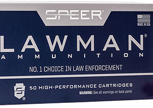 Speer 53824 Lawman Training Clean-Fire 9mm Luger 124 gr Total Metal Jacket Round Nose 50 Per Box/ 20 Case