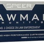 26913 Speer 53880 Lawman Training Clean-Fire 40 S&W 180 gr Total Metal Jacket Round Nose 50 Per Box/ 20 Case