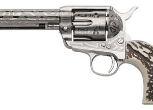 Taylors and Company 1873 Cattle Brand .357 Magnum revolver with 5.5-inch barrel and imitation stag grips