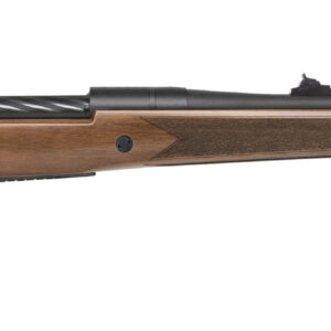 Mossberg Patriot .300 Winchester Magnum rifle with 24-inch threaded fluted barrel and matte blued finish