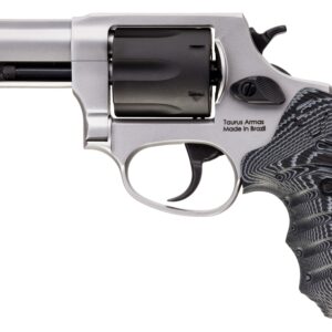 Taurus 856 3-inch matte stainless revolver with black/gray VZ grips and night front sight