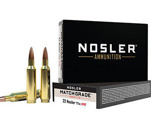 Nosler 60016 Match Grade  22 Nosler 77 gr Custom Competition Hollow Point Boat Tail 20 Per Box/ 10 Case