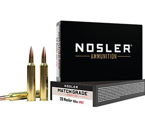 Nosler 51287 Match Grade  28 Nosler 168 gr Custom Competition Hollow Point Boat Tail 20 Per Box/ 10 Case