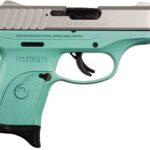 3286 RUGER EC9S 9MM SS/TURQUOISE 7+1 FS