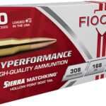 33160 Fiocchi 308MKB Hyperformance Compete 308 Win 168 gr Sierra MatchKing BTHP 20 Per Box/ 10 Case