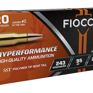 Fiocchi 243HSB Hyperformance  243 Win 95 gr Super Shock Tip 20 Per Box/ 10 Case