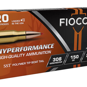Fiocchi 308HSA Hyperformance  308 Win 150 gr Super Shock Tip 20 Per Box/ 10 Case
